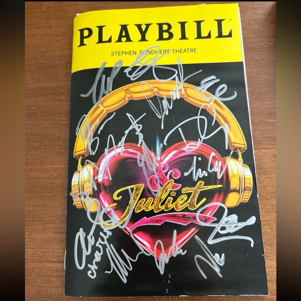 & Juliet Playbill signed by cast including Charli D’Amelio
